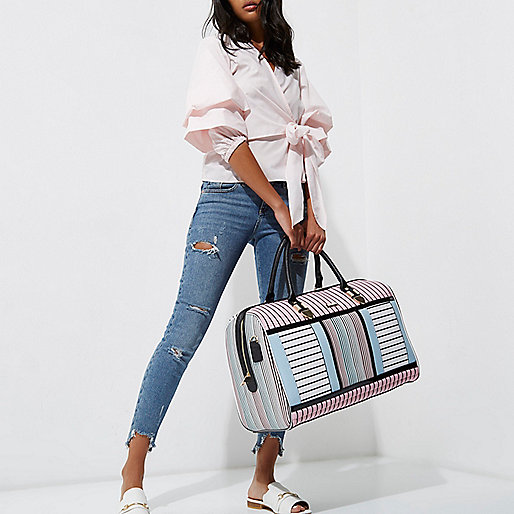 river island diamante bow shoes,New jacques-vertuk Dresses White stripe print cabin suitcase Suitcases Bags / Purses women