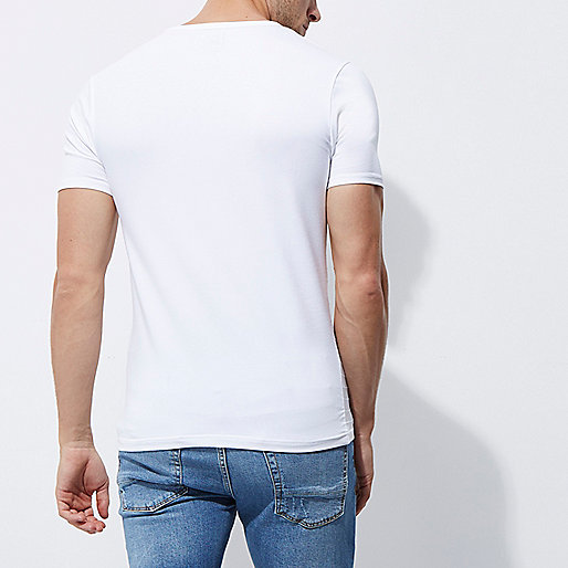 river island grab bag,jacques-vertuk South Africa White textured muscle fit crew neck T-shirt men 302206