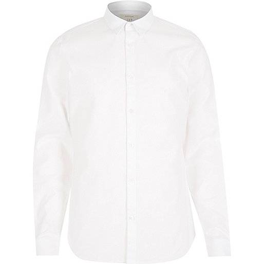 river island wrap coat,jacques-vertuk Ladies Shirts White textured slim fit shirt Shirts Sale men