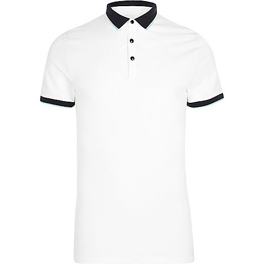 river island floral handbag,jacques-vertuk Home White tipped muscle fit polo shirt Polo Shirts men