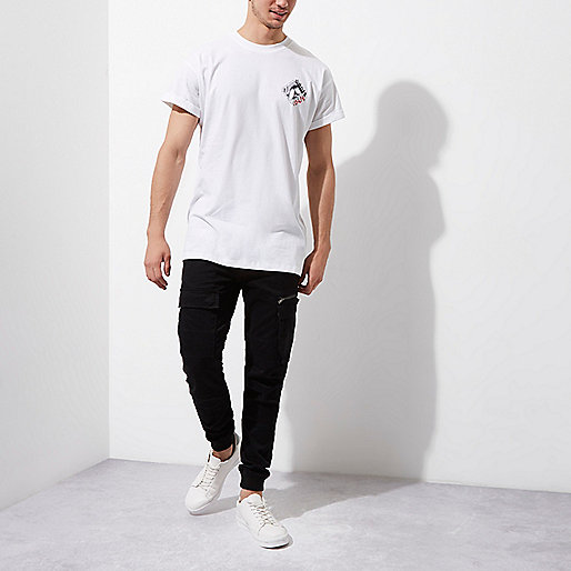 riverislandbag,jacques-vertuk Stores White ‘undercover’ print crew neck T-shirt men 302848