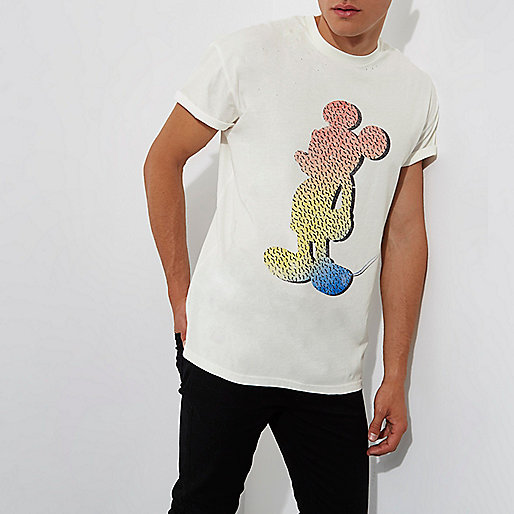 river island ankle boots sale,jacques-vertuk Jeans Dress White vintage Mickey Mouse print T-shirt T-shirts T-Shirts / Tanks men