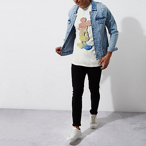 river island ankle boots sale,jacques-vertuk Jeans Dress White vintage Mickey Mouse print T-shirt T-shirts T-Shirts / Tanks men