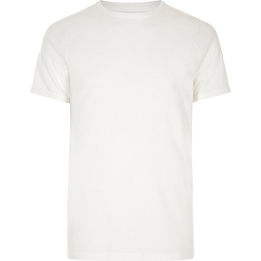 river island coats,Stockists Of jacques-vertuk White waffle short sleeve raglan T-shirt T-shirts T-Shirts / Tanks men