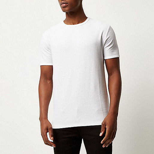 river island womens sandals,jacques-vertuk Share Price White waffle slim fit T-shirt Plain T-Shirts T-Shirts / Tanks men