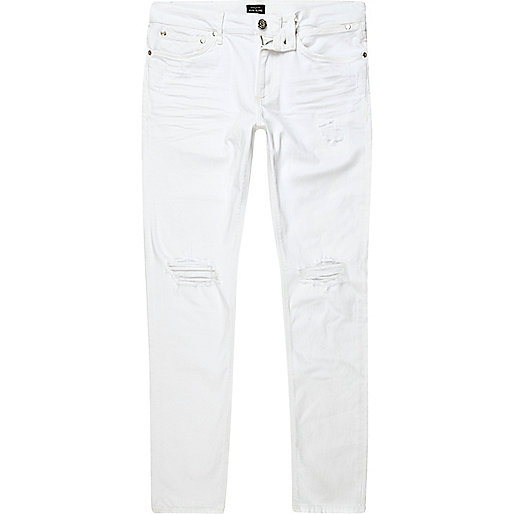 river island clogs,jacques-vertuk Sale White wash ripped Sid skinny jeans men 300779