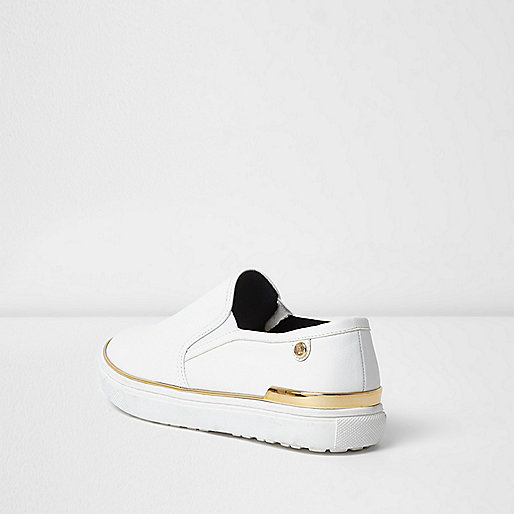 river island deck shoes,jacques-vertuk United Kingdom White wide fit slip on plimsolls Plimsolls / Sneakers Shoes / Boots women