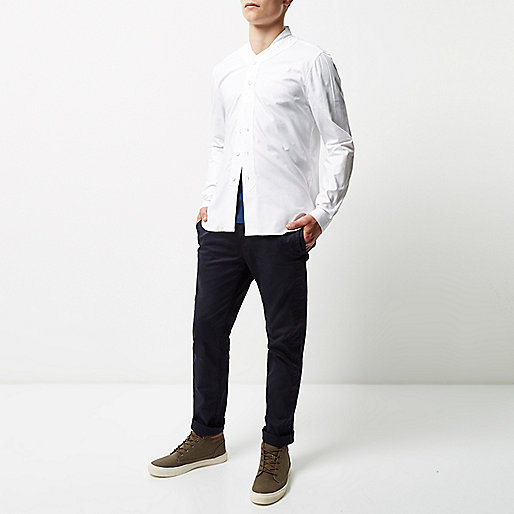 river island knitted boots,Where Can I Buy jacques-vertuk Clothes White YMC baseball shirt Shirts Sale men