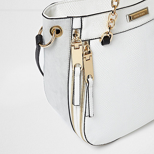 river island zip purse,jacques-vertuk Online White zip front chain scoop tote bag women 703869