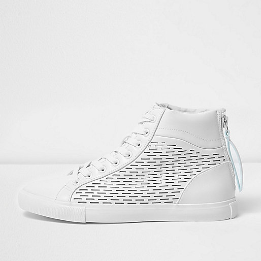 jacques-vertuk White zip heel hi top sneakers 298350 men Shoes / Boots