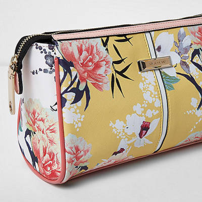 river island strappy shoes,jacques-vertuk Stores Yellow floral print make up bag women 700930