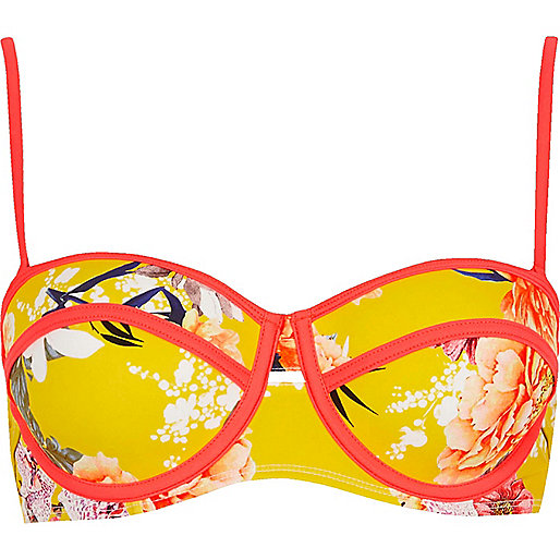 river island mini purse,jacques-vertuk London Yellow floral print strappy plunge swimsuit women 696484