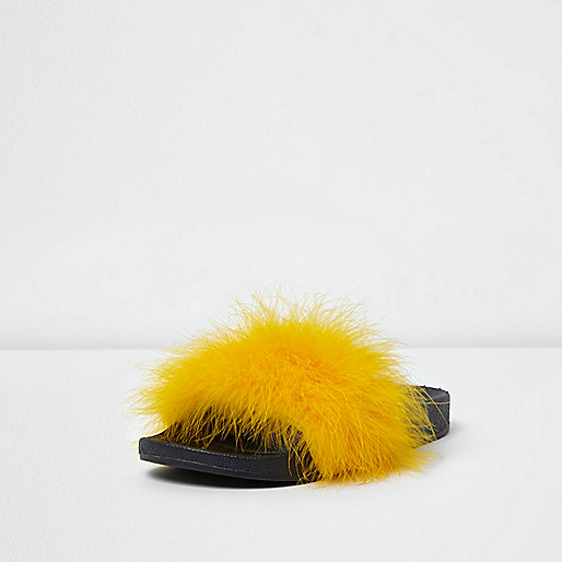 river island fringe dress,jacques-vertuk UK Sale Yellow fluffy sliders women 706484