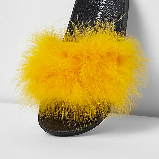 river island fringe dress,jacques-vertuk UK Sale Yellow fluffy sliders women 706484