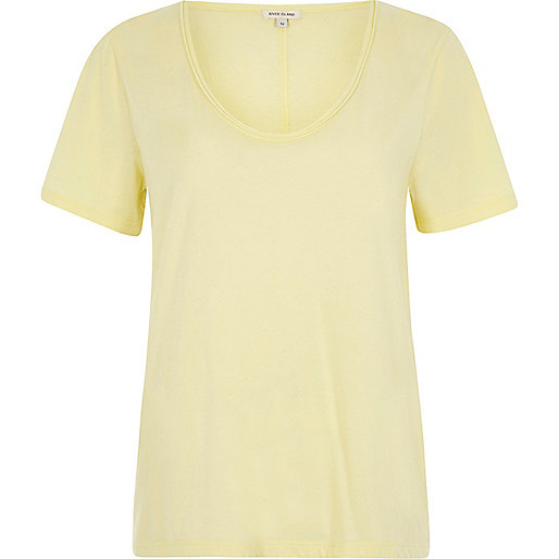 river island pearl heels,jacques-vertuk Outlet Yellow scoop neck T-shirt women 703396